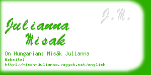 julianna misak business card