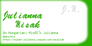 julianna misak business card